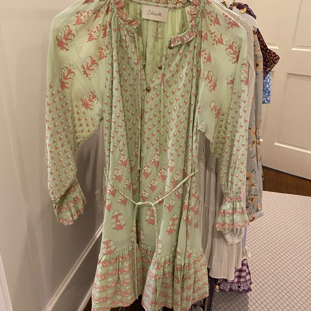 Cleobella 3/4 sleeve mini dress size small